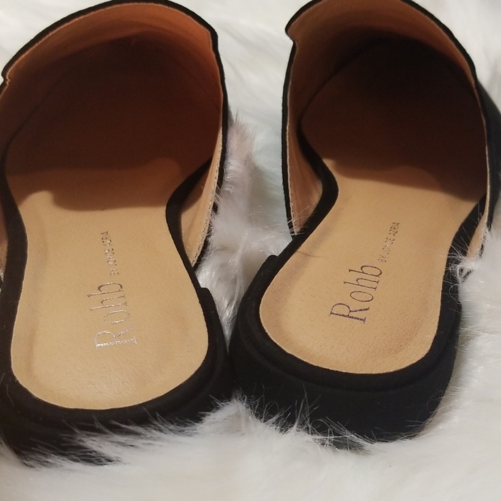 Pointed toe flat mules - Picture 4 of 4
